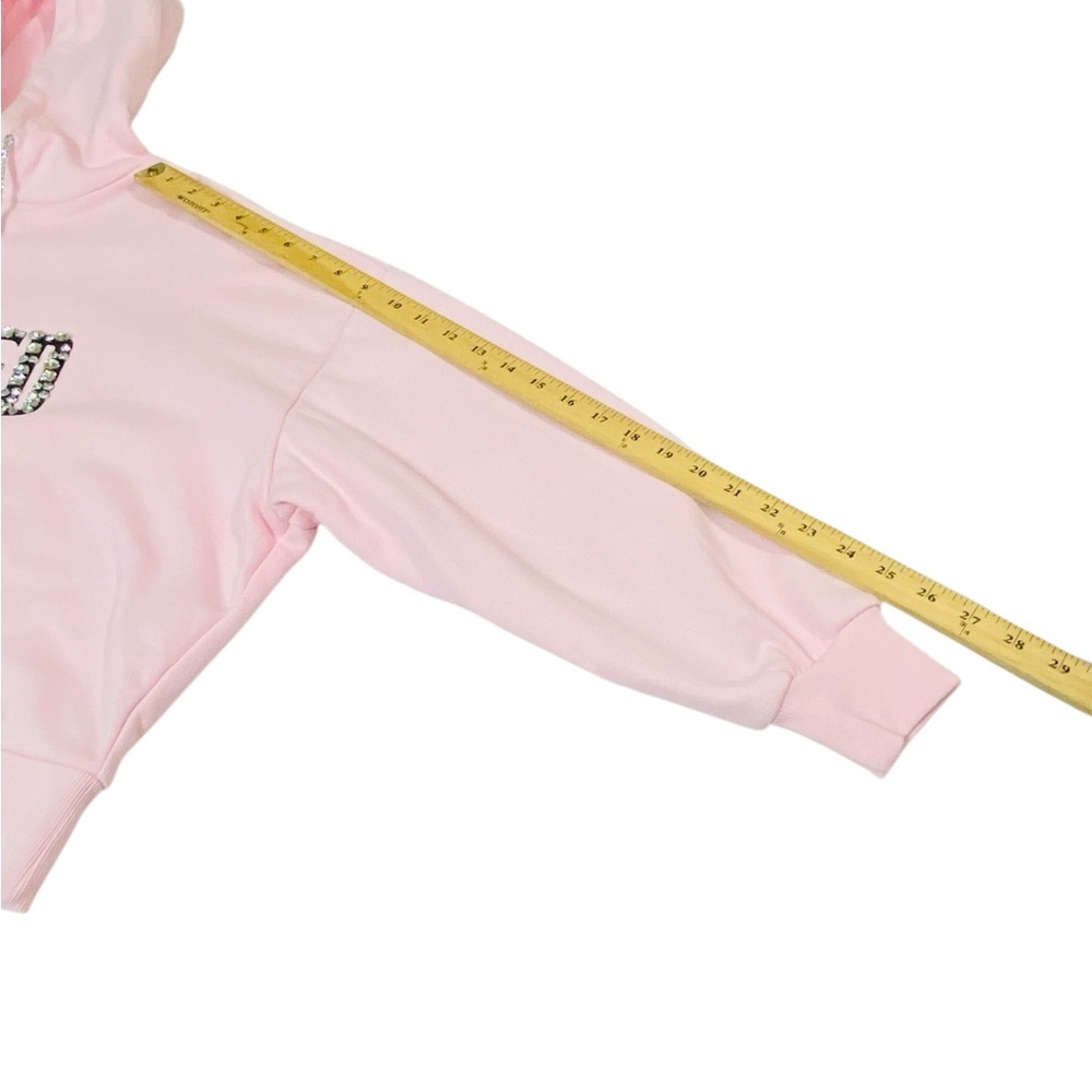 Forever 21 WICKED Faux Gem Pink Sweatshirt Hoodie - Women’s Small NWT - Picture 5 of 13